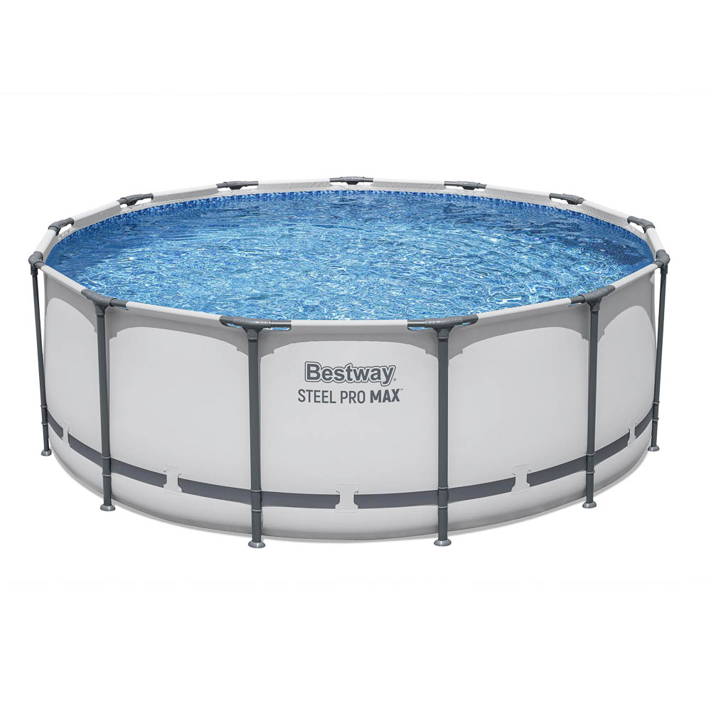 Бассейн каркасный тм Bestway Steel Pro Max 396х122см, фильтр-насос 3028л/ч, лестница, тент, 5618W, арт.№ 107-049