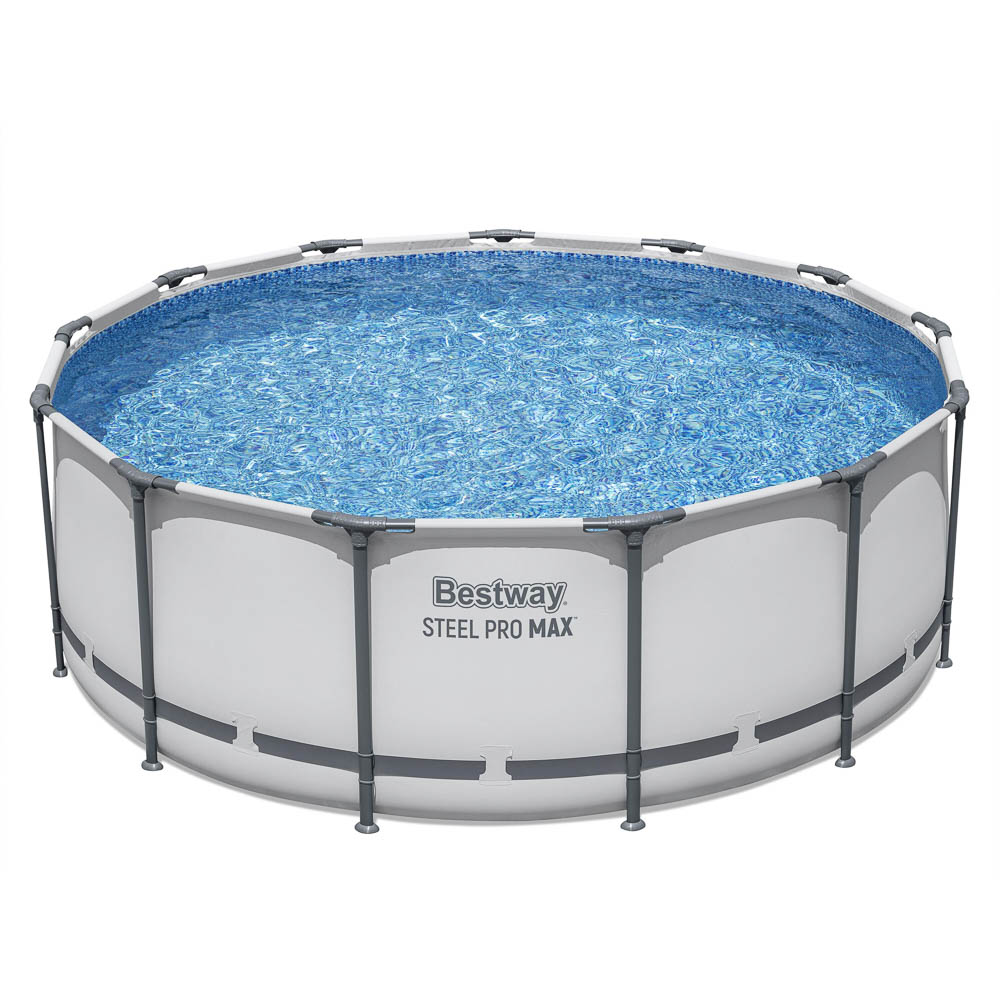 Бассейн каркасный тм Bestway Steel Pro Max 396х122см, фильтр-насос 3028л/ч, лестница, тент, 5618W, арт.№ 107-049