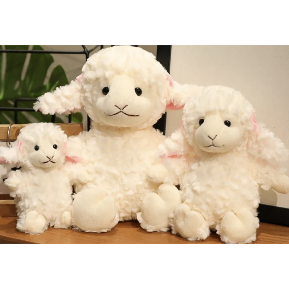 Игрушка мягкая "Сонная овечка" 23 см, полиэстер, тм ИГРОЛЕНД, 3+, арт.№ 264-612