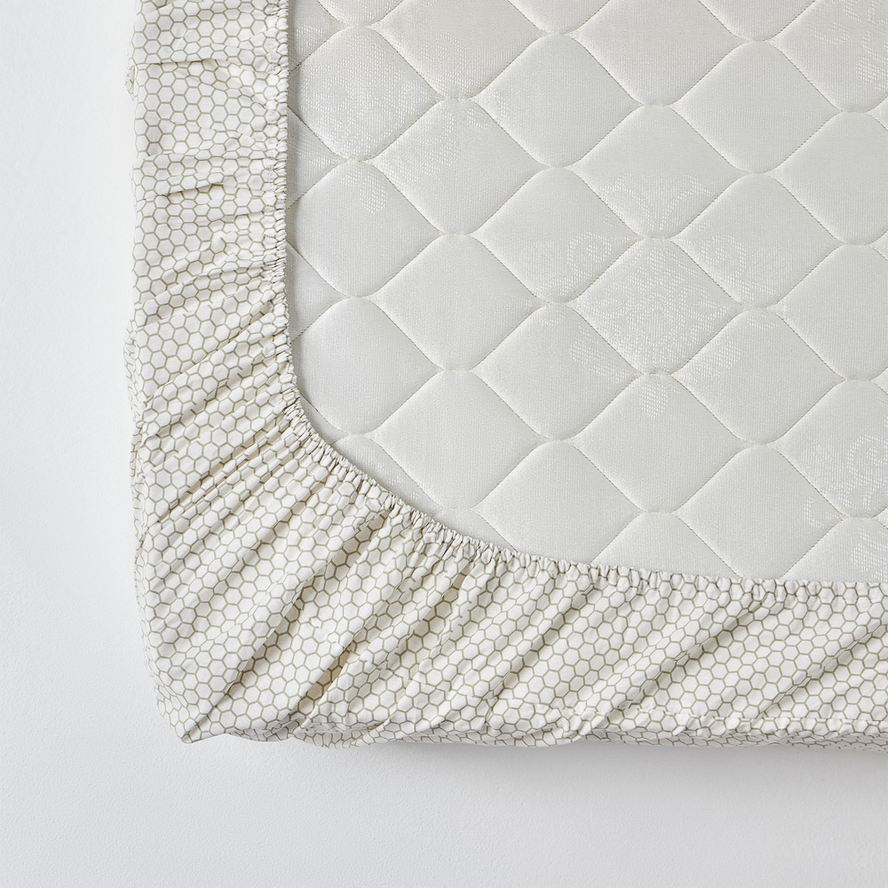 PROVANCE Эвкалипт Простыня на резинке 160х200х20см, 100% хлопок, поплин, зеленый, арт.№ 432-253