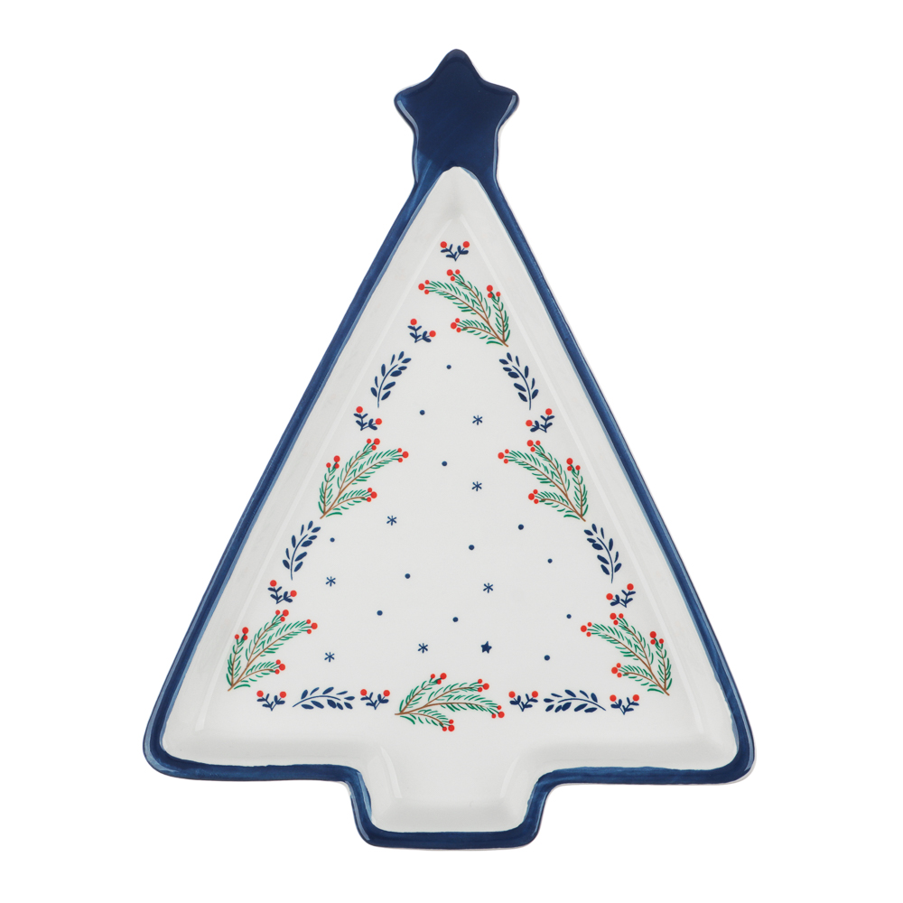 MILLIMI Нордик Блюдо в форме ёлки, 21х16х2,5см, керамика — купить в МПР MILLIMI Нордик Блюдо в форме ёлки, 21х16х2,5см, керамика, арт.№ 820-722