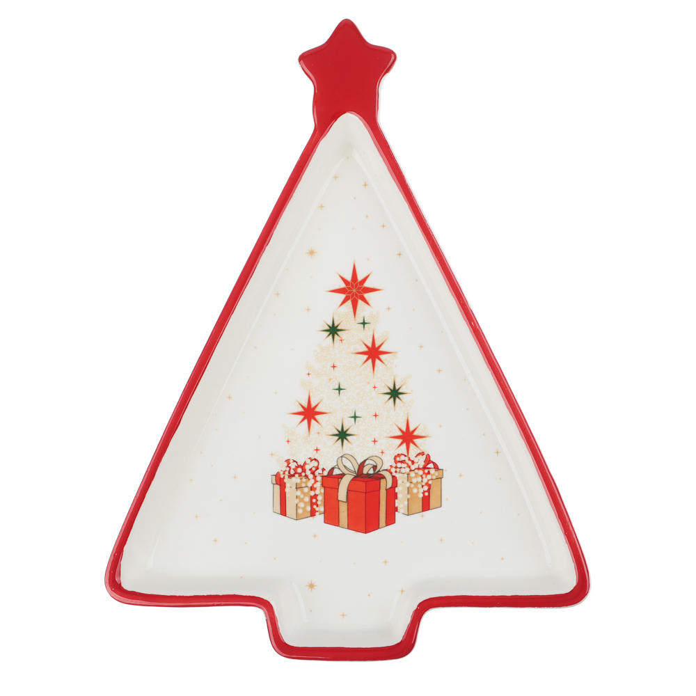 MILLIMI Щелкунчик Блюдо в форме ёлки, 21х16х2,5см, керамика — купить в МПР MILLIMI Щелкунчик Блюдо в форме ёлки, 21х16х2,5см, керамика, арт.№ 820-723