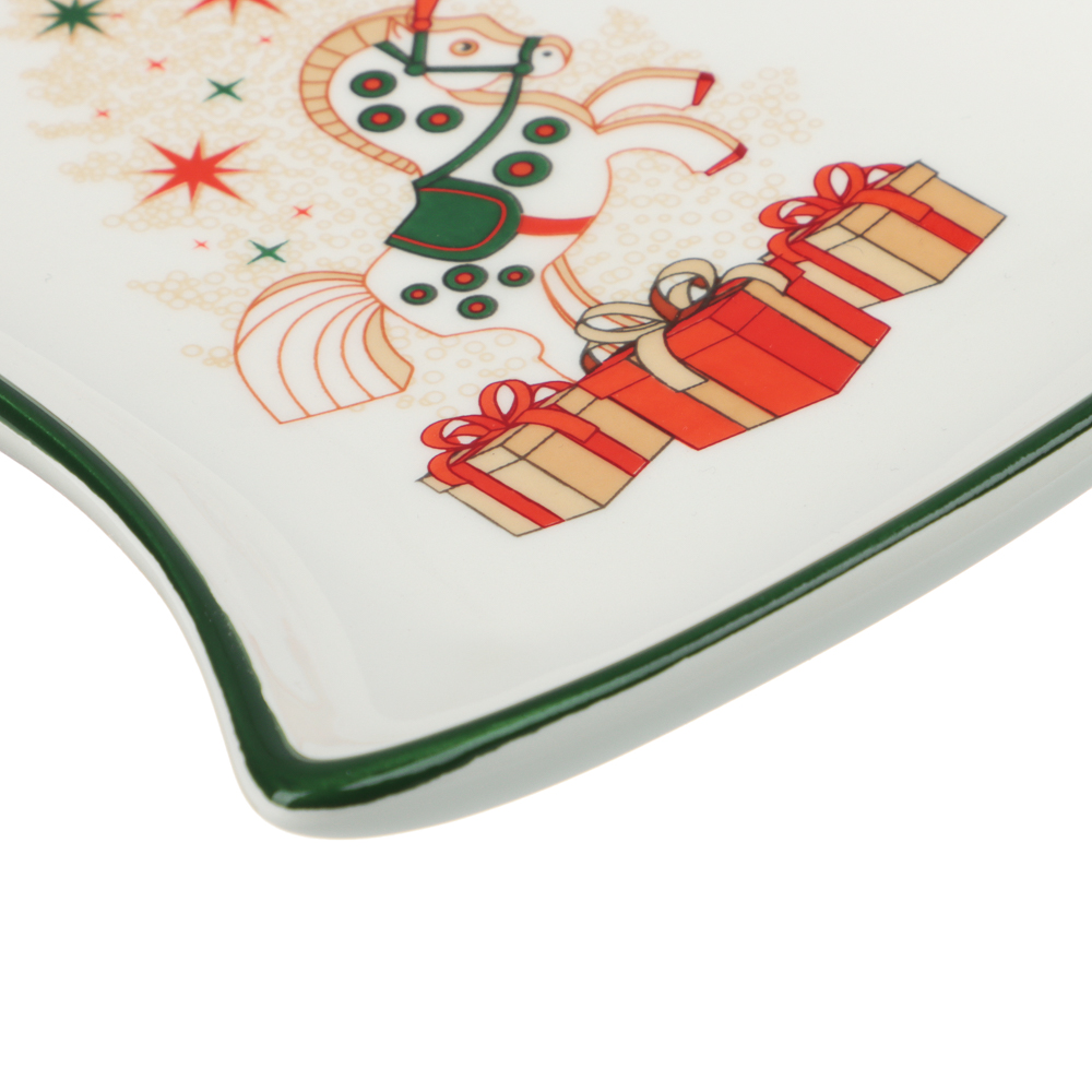 MILLIMI Щелкунчик Блюдо в форме колокольчика, 20х15х2,5см, керамика, арт.№ 820-725