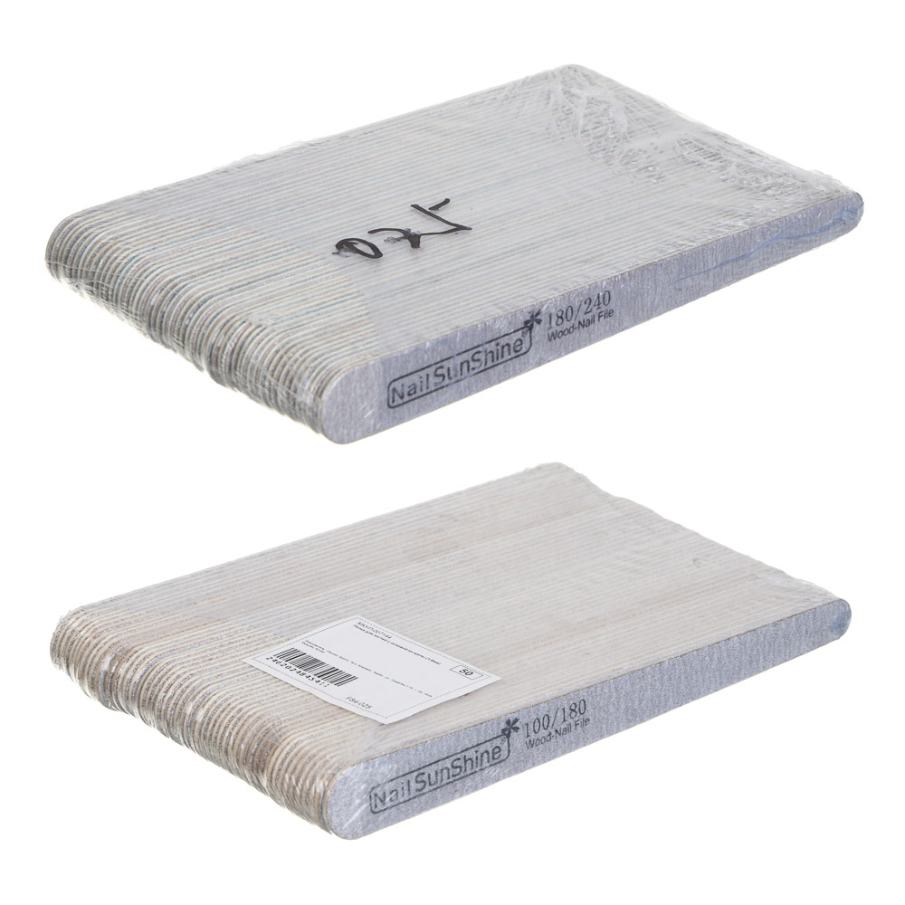 Пилка для ногтей с основой из щепы (1,6мм) новая форма, арт.№ F84-025