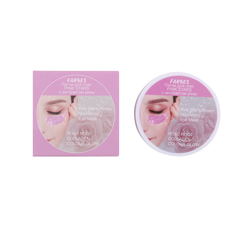 Патчи для глаз "Pink Stars" с экстрактом розы 60 шт тм Farres 90,0 г — купить в МПР Патчи для глаз "Pink Stars" с экстрактом розы 60 шт тм Farres 90,0 г, арт.№ 330-623