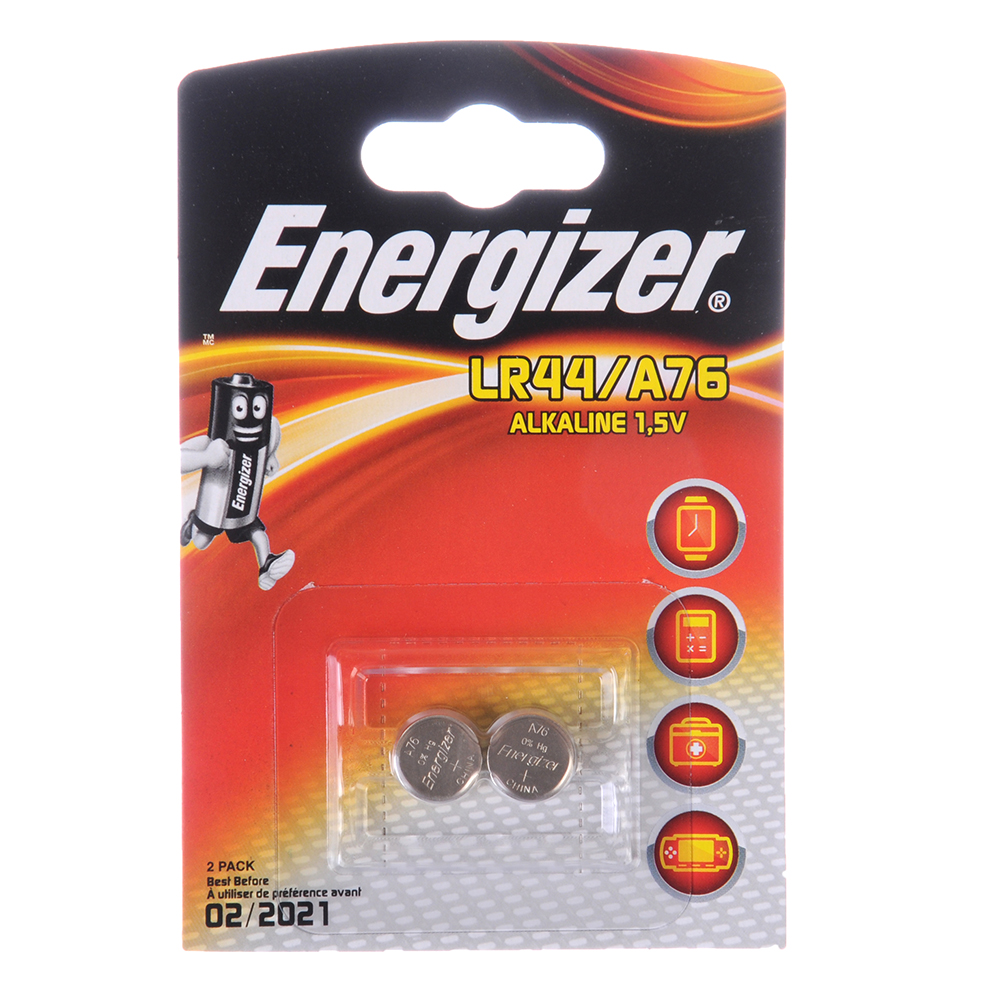 Батарейки LR44 Energizer (G13) 2шт щелочная, BL, арт.№ 917-050
