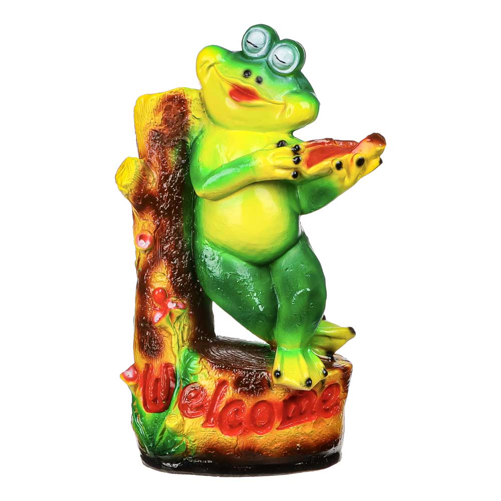 Фигура садовая Лягушка со скрипкой 35x22см, гипс, арт.№ 162-243