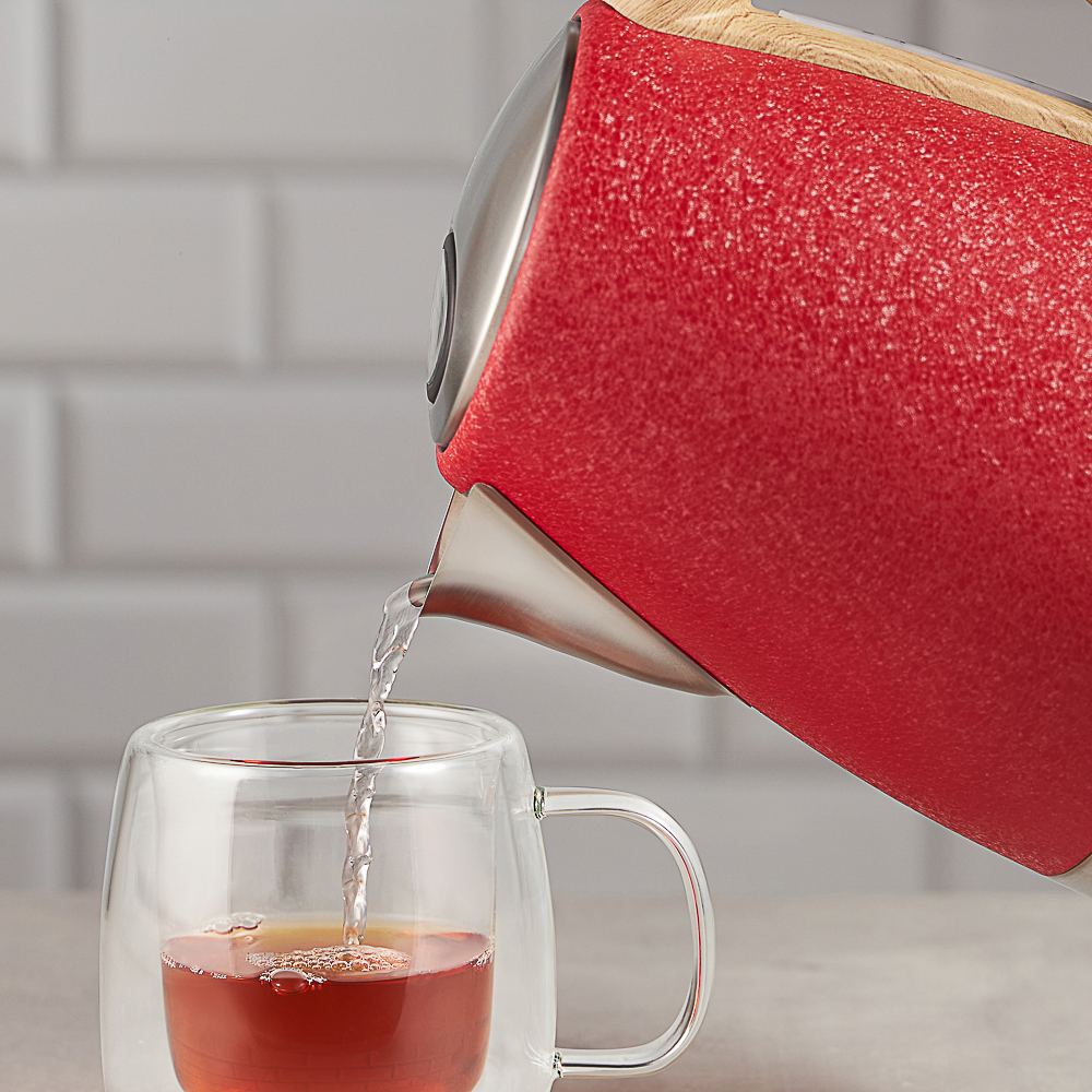 LEBEN Чайник электрический 1,8л, 1850Вт, металл, красный, арт.№ 291-097