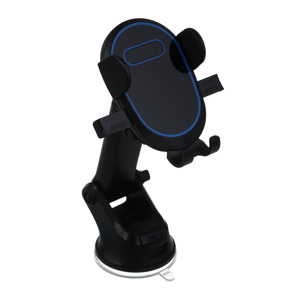 ЕРМАК Держатель смартфона на присоске, черный, синий, арт.№ 733-068
