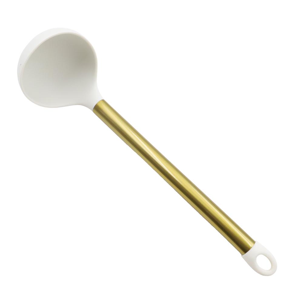 Половник тм SATOSHI Голд 29,5 см, силикон, нерж.сталь, арт.№ 881-366