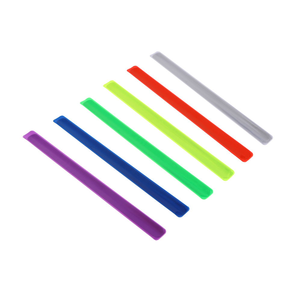 Браслет светоотражающий, тм BY SPORT, 40х3см, ПВХ, микс цветов, арт.№ 195-156