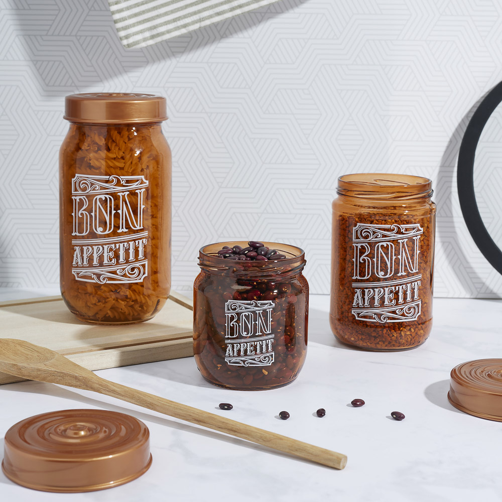 HEREVIN Охра Банка для сыпучих продуктов, стекло, 660мл, 172441-825, арт.№ 828-305