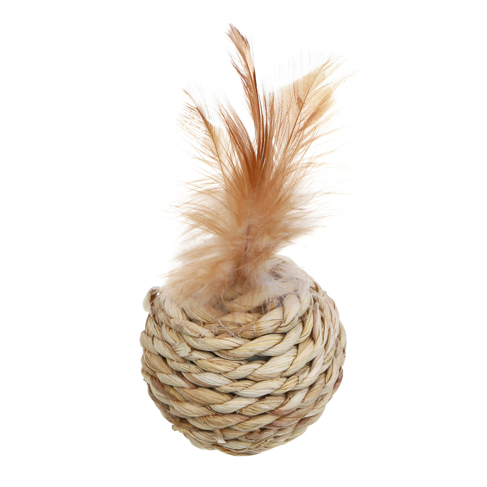 VETTA Игрушка для домашних животных, плеть, перо, набор 2 шт, арт.№ 273-447