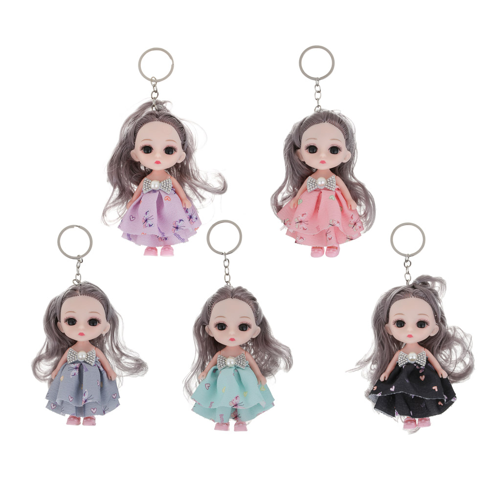 Кукла 10 см с подвесом, PVC, PP, тм ИГРОЛЕНД, 3+, арт.№ 436-223