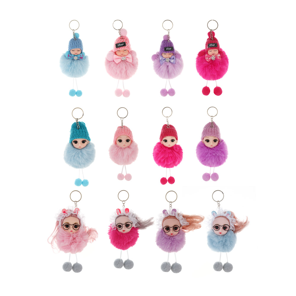 Подвеска мягкая "Куклёныш", полиэстер, иск. мех, PVC, металл, тм ИГРОЛЕНД, 1811-50, арт.№ 264-582