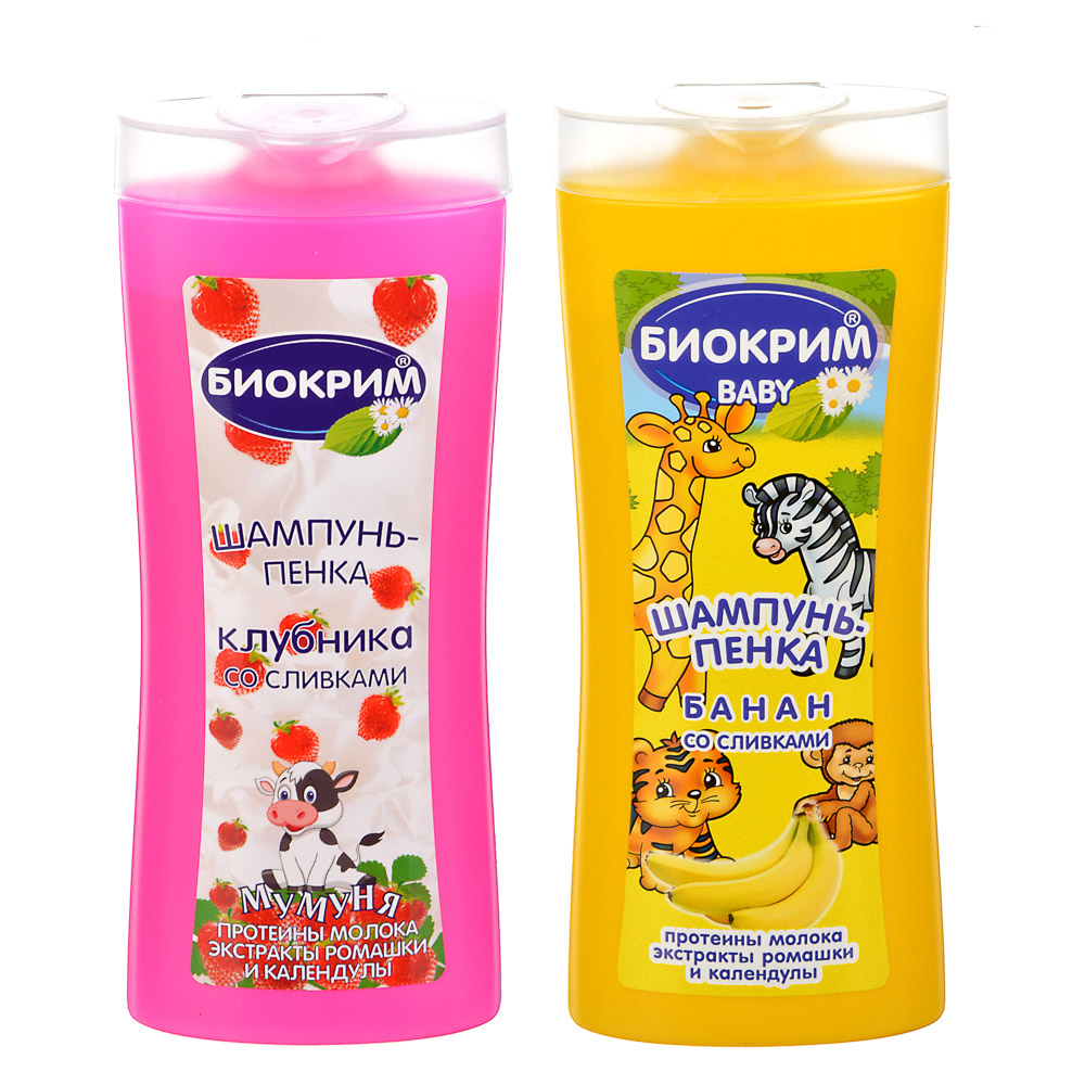 Шампунь-пенка детский "банан со сливками/клубника со сливками" 250мл,00035/00036, арт.№ 927-048