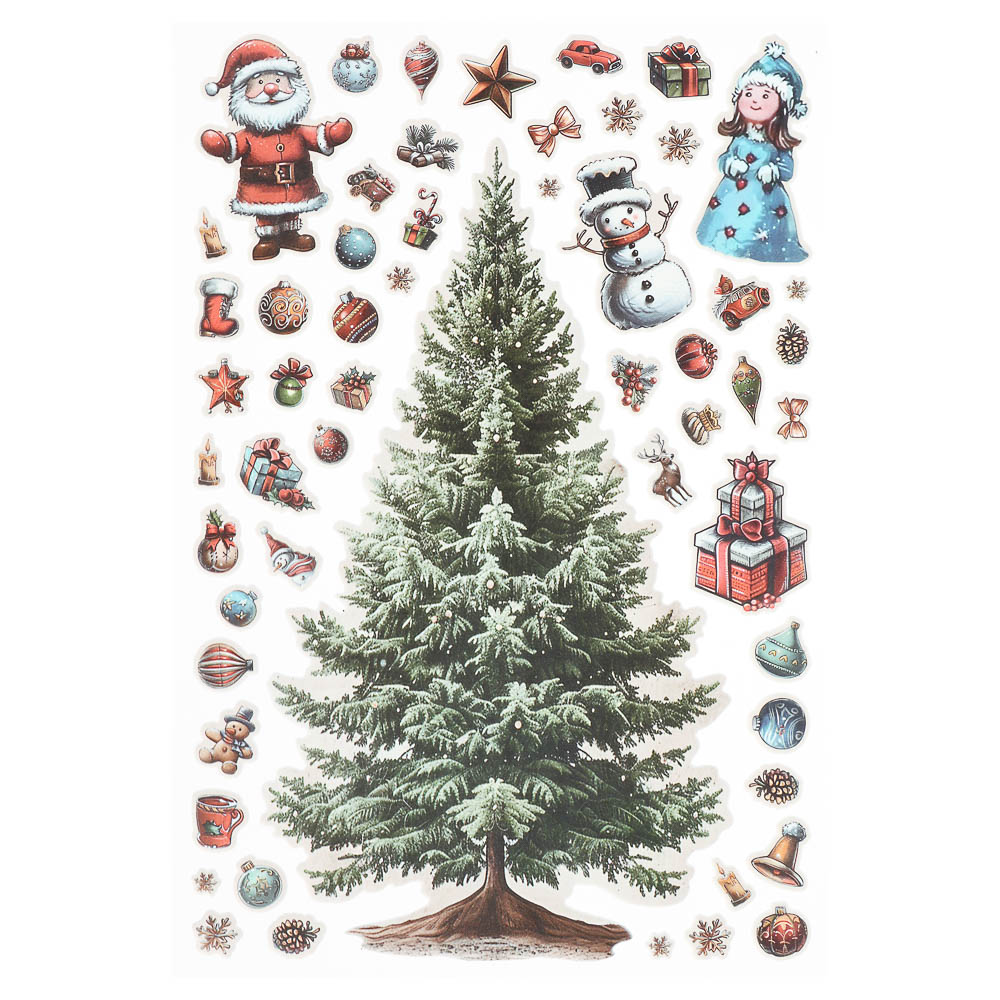 Наклейки объемные 170*290 Наряжай-КА, арт.№ 503-569