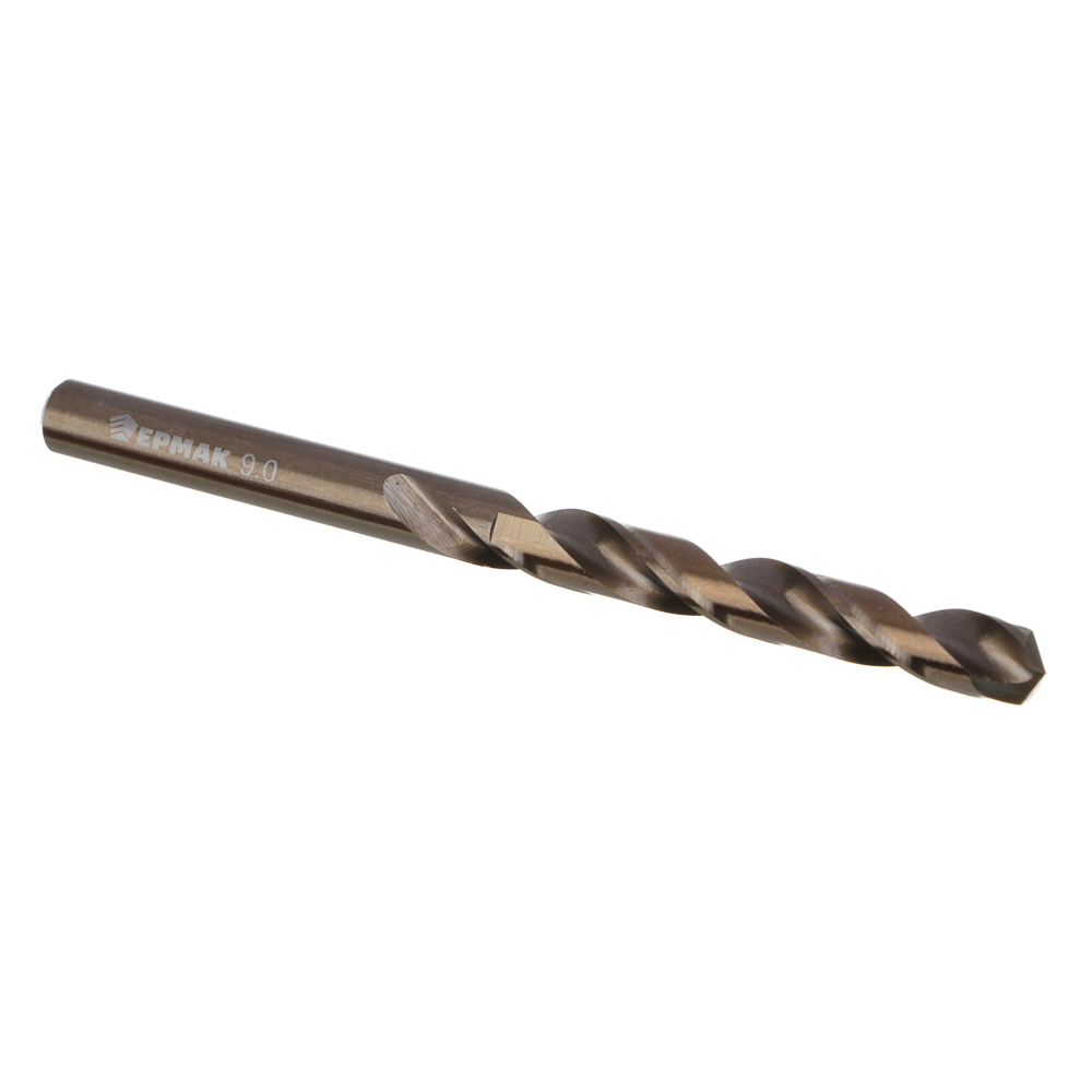 ЕРМАК КОБАЛЬТ Сверло по металлу 9.0х125мм, сталь Р6М5К5, класс А, арт.№ 604-040