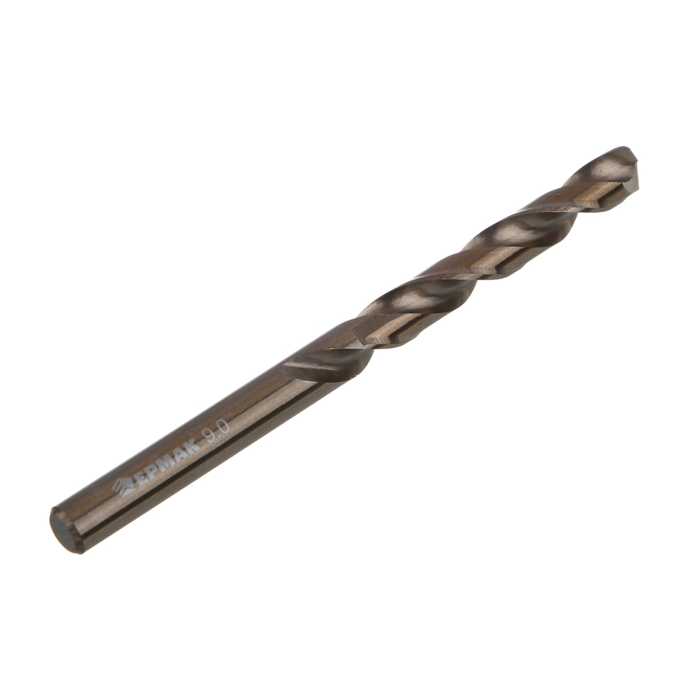 ЕРМАК КОБАЛЬТ Сверло по металлу 9.0х125мм, сталь Р6М5К5, класс А, арт.№ 604-040
