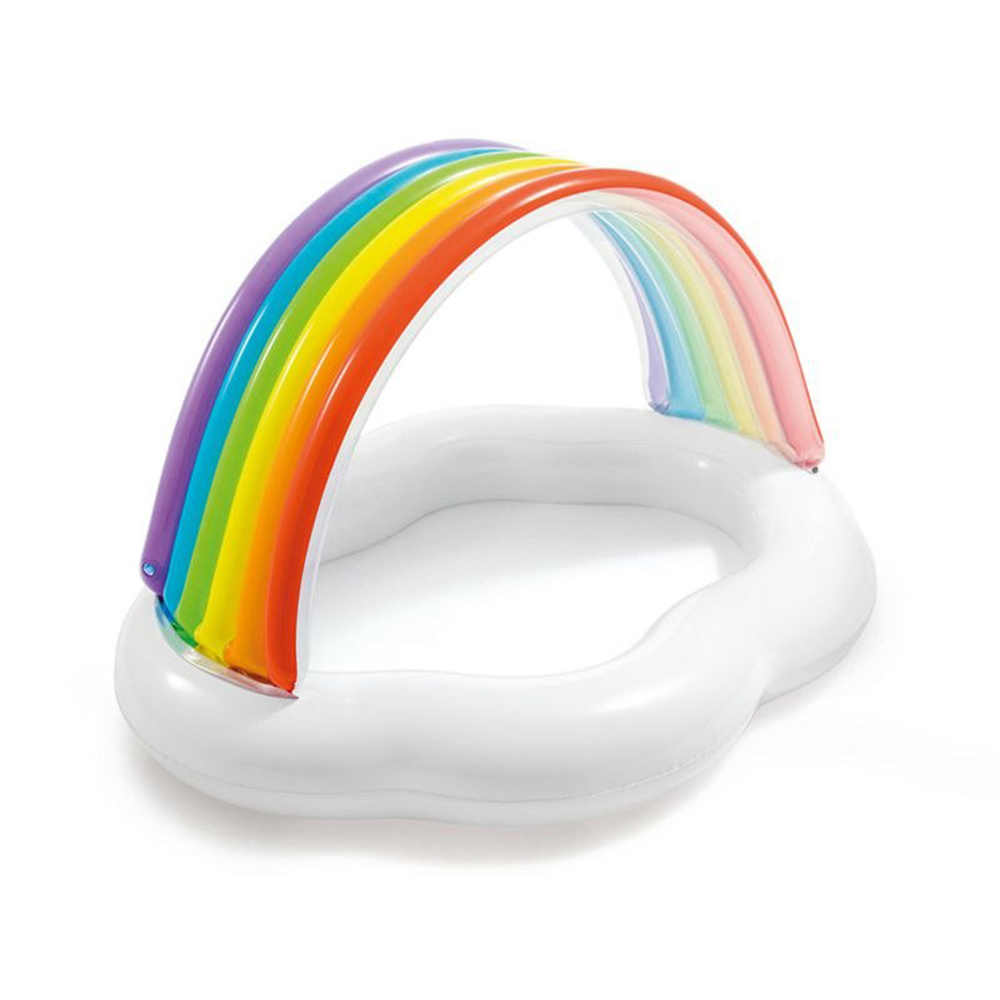INTEX Бассейн детский, "Радуга-облако", 1-3 лет, 142х119х84 см, 57141NP, арт.№ 109-274