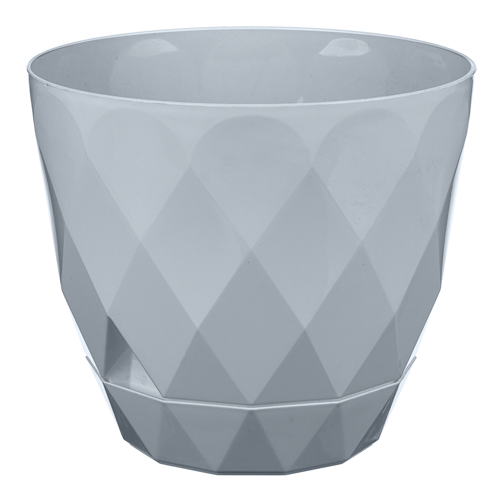 Горшок для цветов Laurel D220 мм, 4.5 л с поддоном, серый, арт.№ 164-424