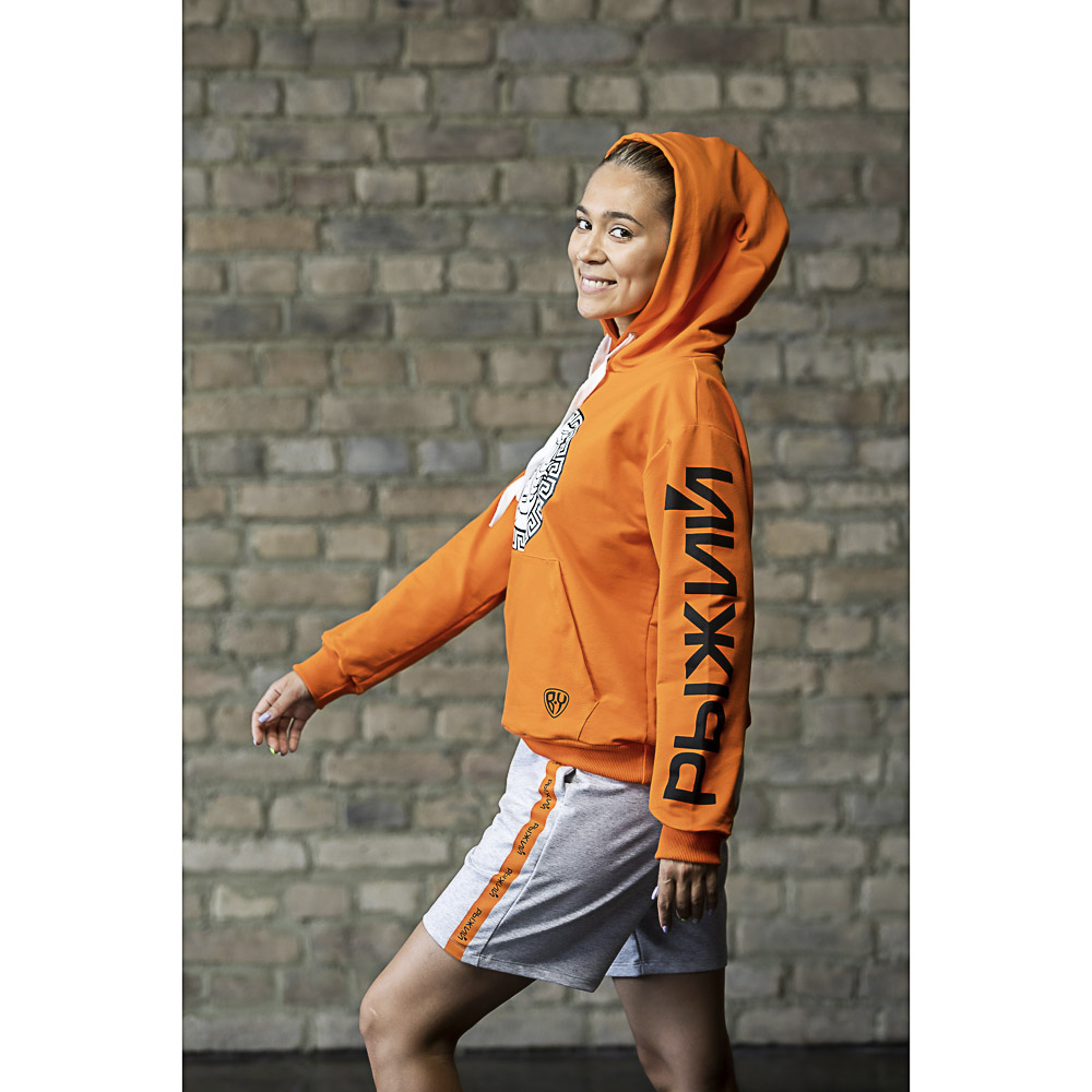 BY Толстовка женская LOGO, хлопок, р-р XS-XL, 3 дизайна, арт.№ 838-074