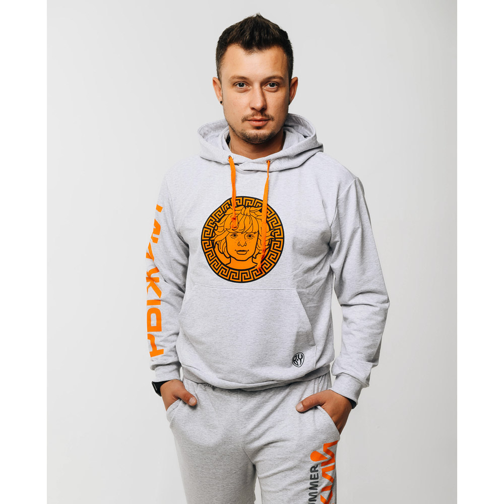 BY Толстовка мужская LOGO, хлопок, р-р S-2XL, 3 цвета, арт.№ 838-068