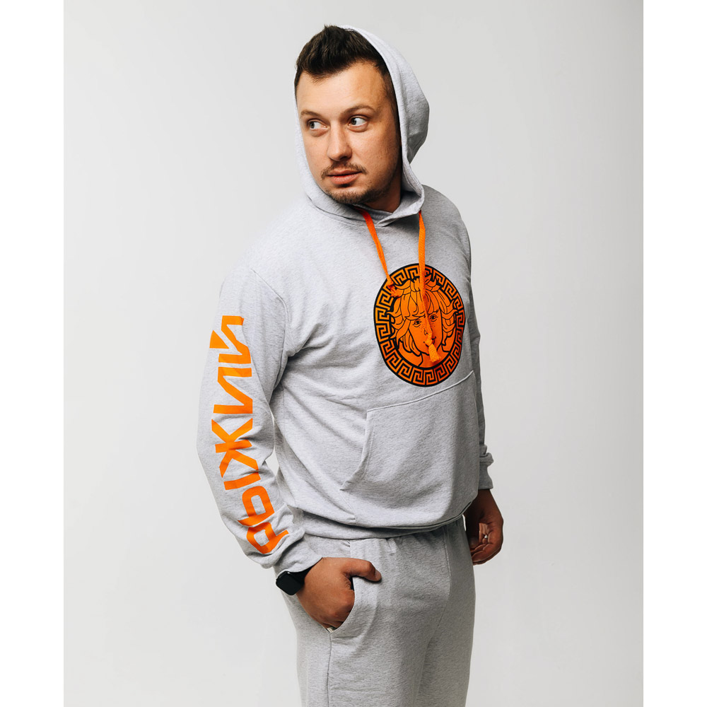 BY Толстовка мужская LOGO, хлопок, р-р S-2XL, 3 цвета, арт.№ 838-068