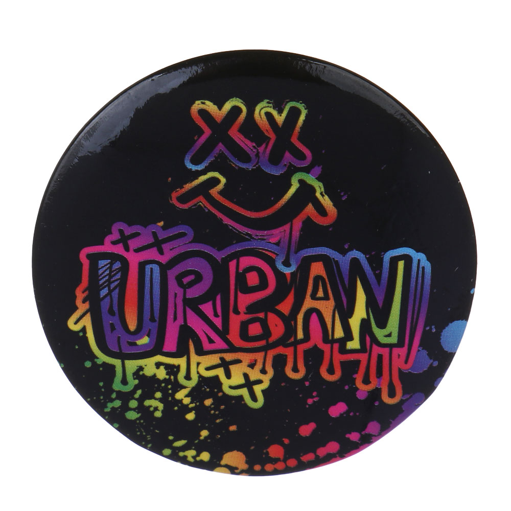 Набор значков, 6 штук, "Самурай/Смайл", D=3,5 см, металл, арт.№ 524-291