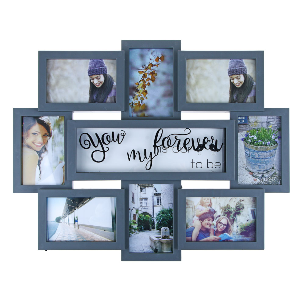 Фоторамка для 7 фотографий, 55х44 см, пластик, арт.№ 424-089