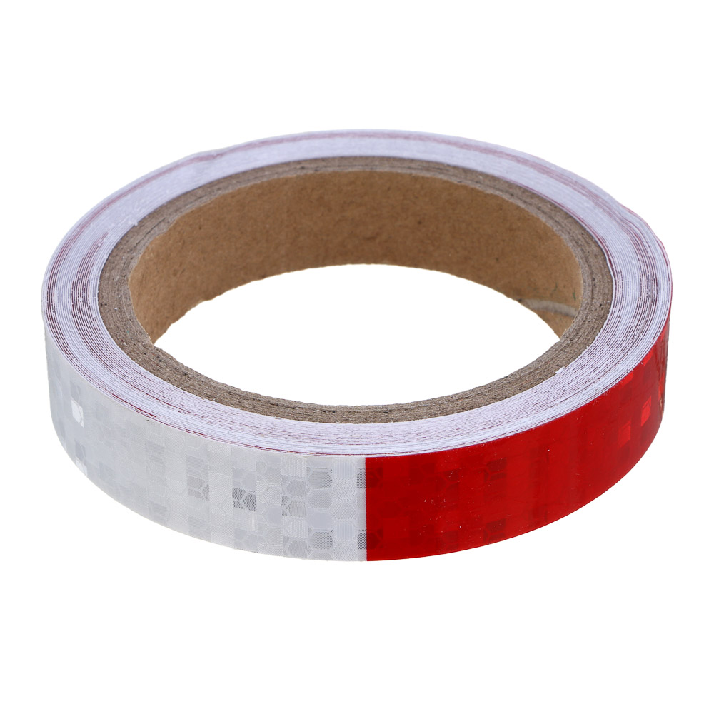 РОКОТ Лента светоотражающая 2см x 8м, красно-белая, арт.№ 754-055