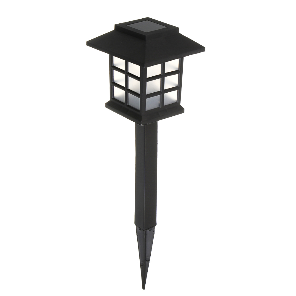 Светильник сад. на солн. батар. тм INBLOOM, 8.5х8.5х37.5см, 1LED,шампань, AAA100mAh NI-MH,2 реж., PP, арт.№ 475-355