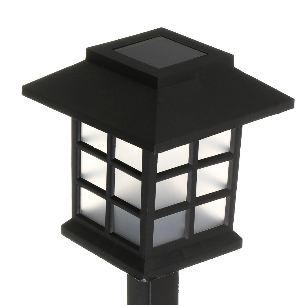 Светильник сад. на солн. батар. тм INBLOOM, 8.5х8.5х37.5см, 1LED,шампань, AAA100mAh NI-MH,2 реж., PP, арт.№ 475-355