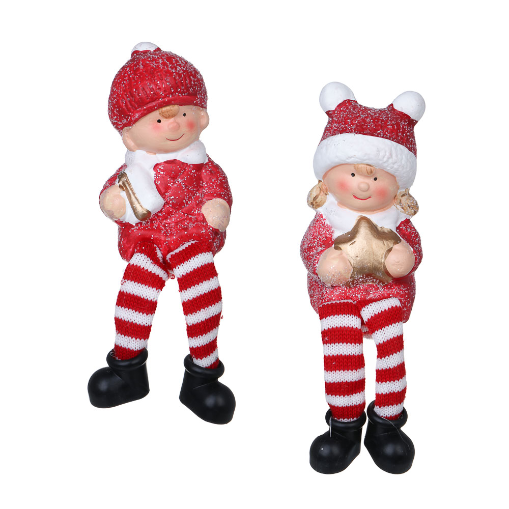 СНОУ БУМ Новогодний малыш, 6x5,5x15 см, 1 шт/2 дизайна, керамика, 26-489, арт.№ 396-226