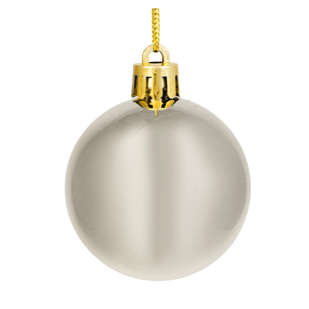 СНОУ БУМ Набор шаров 6шт 6см пластик, шампань, 26-226, арт.№ 372-713