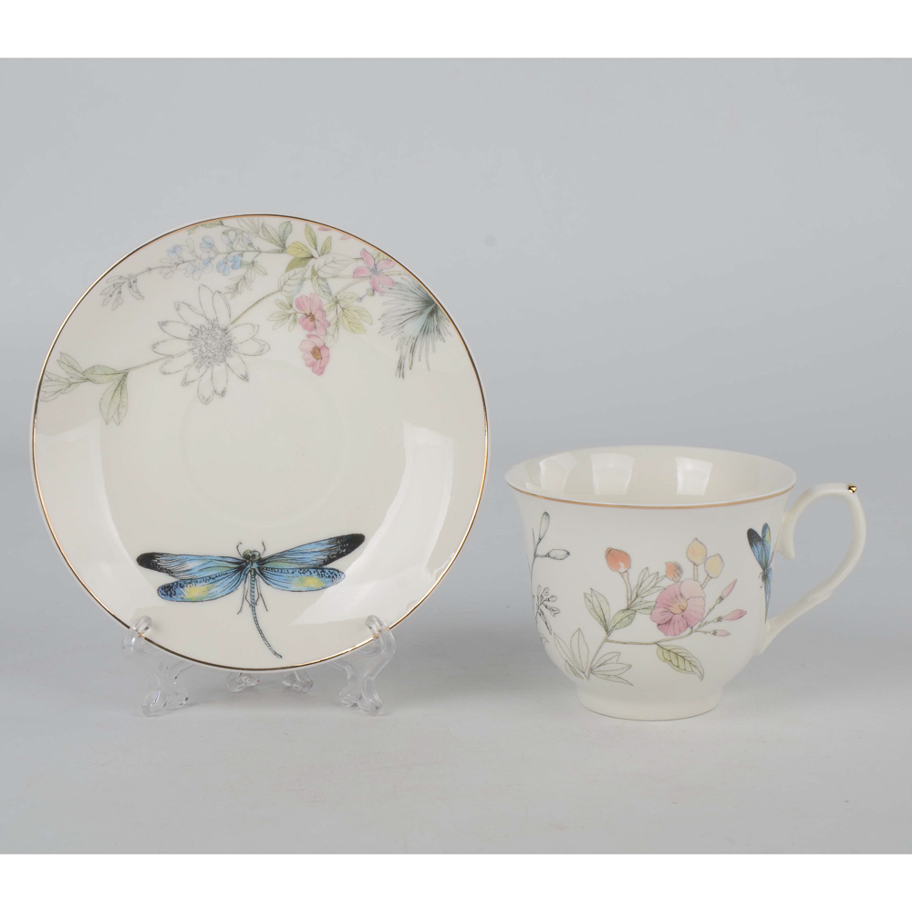 Набор чайный 2 пр., 225мл, MILLIMI, Стрекоза, фарфор, арт.№ 802-561