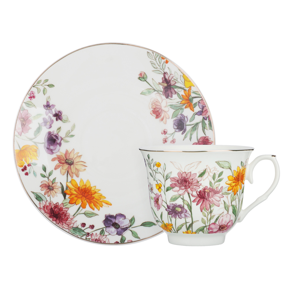 Набор чайный 2 пр., 225мл, MILLIMI, Аврора, фарфор, арт.№ 802-562