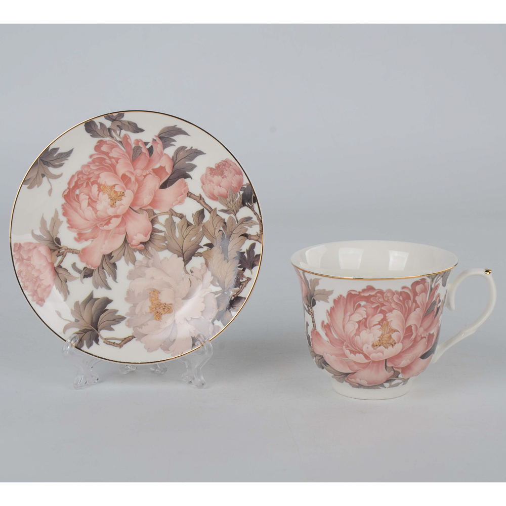 Набор чайный 2 пр., 225мл, MILLIMI, Пионы, фарфор, арт.№ 802-564