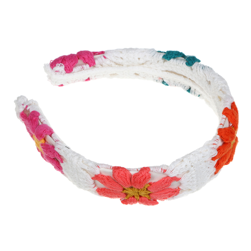 ЮНИLOOK Ободок для волос, 3,5см, полиэстер, пластик, 3 дизайна, арт.№ 323-282