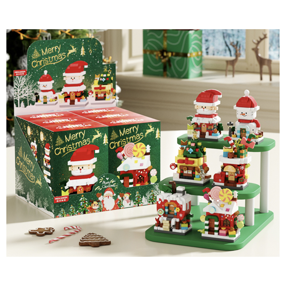 Конструктор "Домик Дедушки Мороза", Н56, ABS, тм ИГРОЛЕНД, 6+, арт.№ 858-095