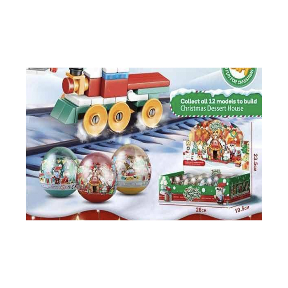 Конструктор в шаре "Новый год" ABS, Н57, тм ИГРОЛЕНД, 6+, арт.№ 858-096