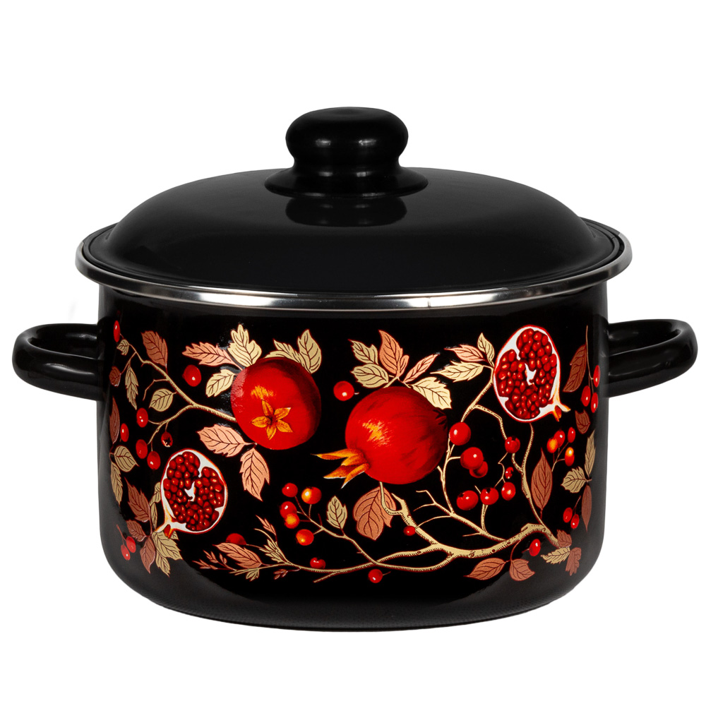 Гранат Кастрюля эмалированная 4л, арт.№ 894-585