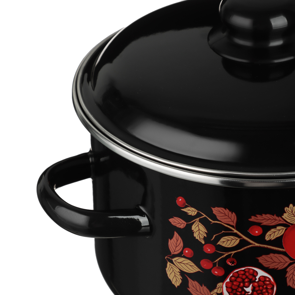 Гранат Кастрюля эмалированная 4л, индукция, арт.№ 894-585