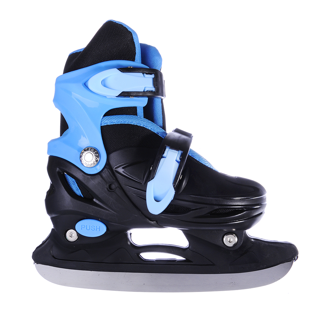 SILAPRO Коньки ледовые раздвижные S:31-34, сине-черный, арт.№ 110-013