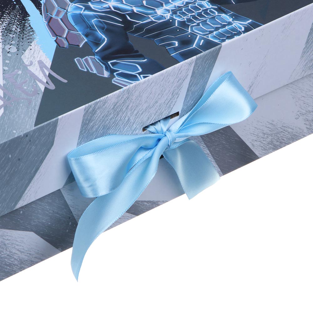 BY Коробка подарочная складная с лентой, тиснение фольгой, 28x20x9см, Кощей, арт.№ 207-055