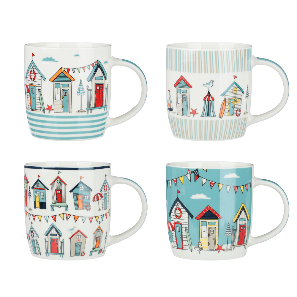 Кружка Ярмарка тм MILLIMI, 365мл, 4 дизайна, фарфор, арт.№ 806-512