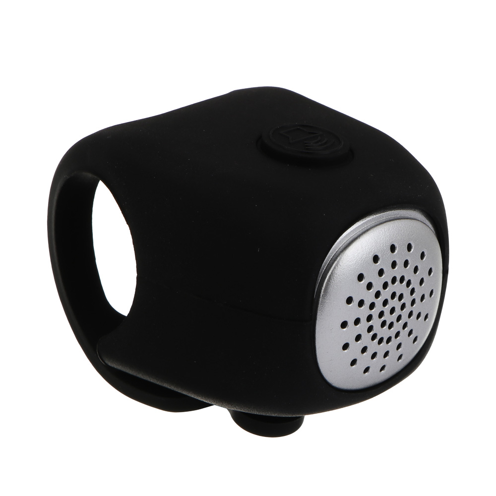 Звонок велосипедный электронный, тм BY SPORT, 3 сигнала, 2xCR2032, черный, арт.№ 195-157