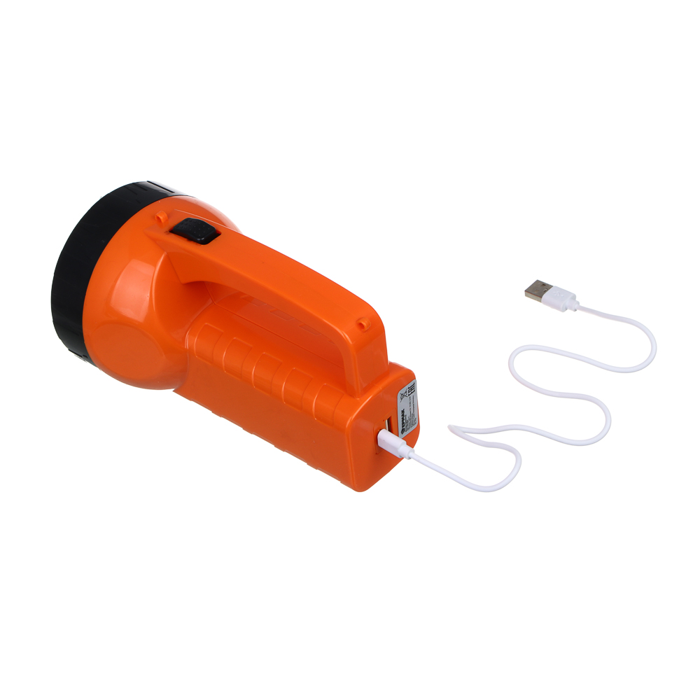 Фонарь прожектор тм ЕРМАК, 19 LED+COB, Type-С, пластик, 182х100х103 мм, арт.№ 223-042
