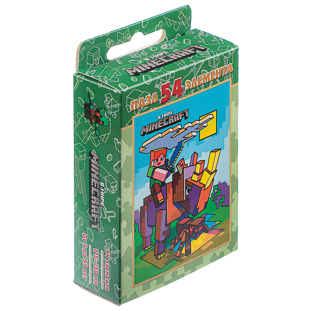 Пазл 54 элемента, 10,5х2,5х6,5см в ассортименте, арт.№ 262-537