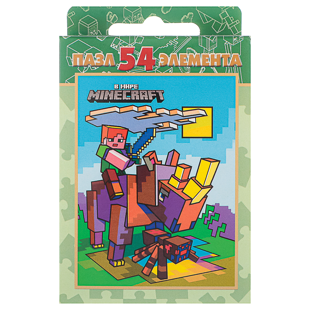 Пазл 54 элемента, 10,5х2,5х6,5см в ассортименте, арт.№ 262-537
